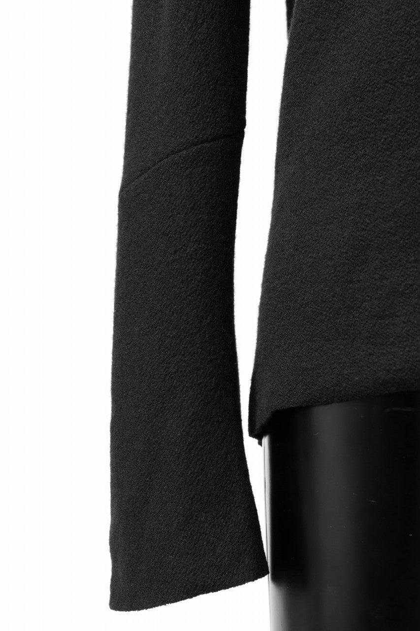 画像をギャラリービューアに読み込む, m.a+ hand stiched one piece long sleeve t-shirt / T211D-CM/JWM (BLACK)
