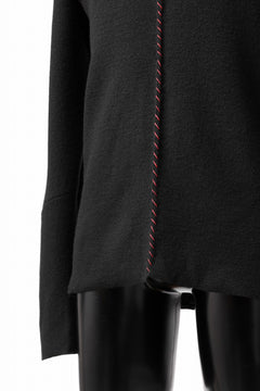 画像をギャラリービューアに読み込む, m.a+ hand stiched one piece long sleeve t-shirt / T211D-CM/JWM (BLACK)