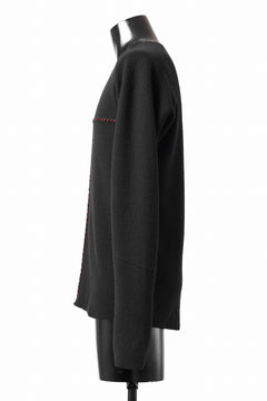 画像をギャラリービューアに読み込む, m.a+ hand stiched one piece long sleeve t-shirt / T211D-CM/JWM (BLACK)