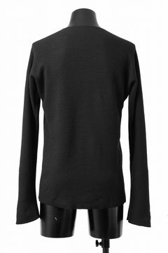 画像をギャラリービューアに読み込む, m.a+ hand stiched one piece long sleeve t-shirt / T211D-CM/JWM (BLACK)