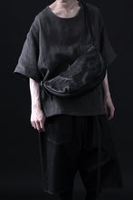 Load image into Gallery viewer, ISAMU KATAYAMA BACKLASH SHOULDER BAG / DOUBLE-SHOULDER OBJECT DYED (BLACK)