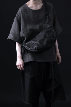 Load image into Gallery viewer, ISAMU KATAYAMA BACKLASH SHOULDER BAG / DOUBLE-SHOULDER OBJECT DYED (BLACK)