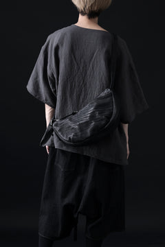 Load image into Gallery viewer, ISAMU KATAYAMA BACKLASH SHOULDER BAG / DOUBLE-SHOULDER OBJECT DYED (BLACK)