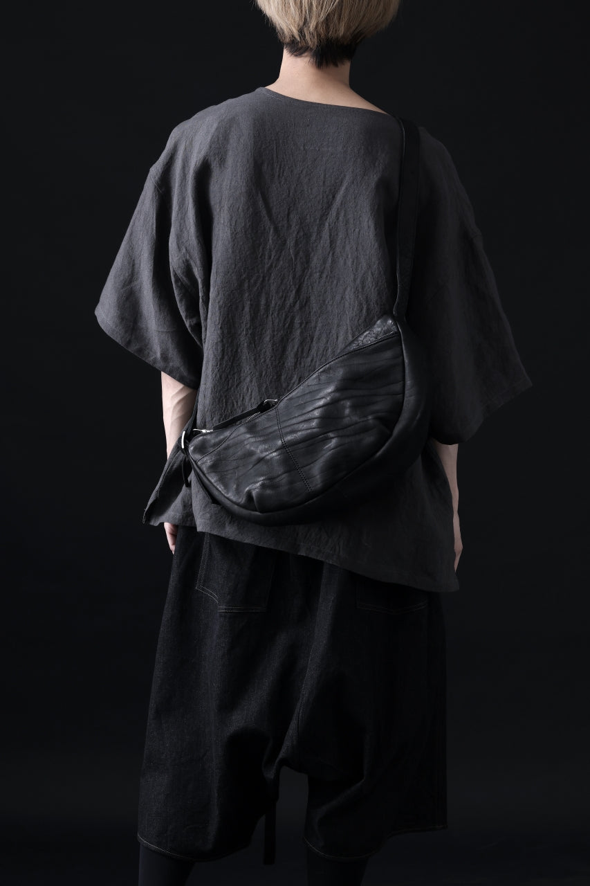 Load image into Gallery viewer, ISAMU KATAYAMA BACKLASH SHOULDER BAG / DOUBLE-SHOULDER OBJECT DYED (BLACK)