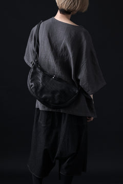 Load image into Gallery viewer, ISAMU KATAYAMA BACKLASH SHOULDER BAG / DOUBLE-SHOULDER OBJECT DYED (BLACK)