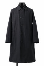 Load image into Gallery viewer, CAPERTICA REVERSIBLE MAC COAT / WASHABLE WOOL GABA & VENTILE COTTON WEATHER (BLACK NAVY)