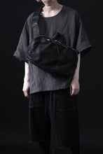 Load image into Gallery viewer, ISAMU KATAYAMA BACKLASH CROSS BODY BAG / DOUBLE-SHOULDER OBJECT DYED (BLACK)