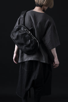 Load image into Gallery viewer, ISAMU KATAYAMA BACKLASH CROSS BODY BAG / DOUBLE-SHOULDER OBJECT DYED (BLACK)