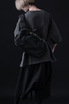 Load image into Gallery viewer, ISAMU KATAYAMA BACKLASH CROSS BODY BAG / DOUBLE-SHOULDER OBJECT DYED (BLACK)