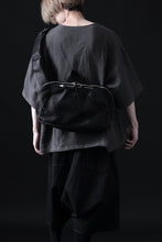 Load image into Gallery viewer, ISAMU KATAYAMA BACKLASH CROSS BODY BAG / DOUBLE-SHOULDER OBJECT DYED (BLACK)