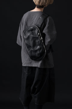 Load image into Gallery viewer, ISAMU KATAYAMA BACKLASH CROSS BODY BAG / DOUBLE-SHOULDER OBJECT DYED (BLACK)