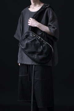 Load image into Gallery viewer, ISAMU KATAYAMA BACKLASH CROSS BODY BAG / DOUBLE-SHOULDER OBJECT DYED (BLACK)