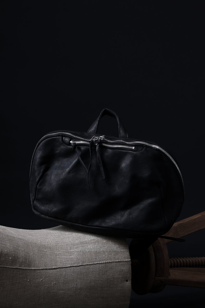 Load image into Gallery viewer, ISAMU KATAYAMA BACKLASH CROSS BODY BAG / DOUBLE-SHOULDER OBJECT DYED (BLACK)