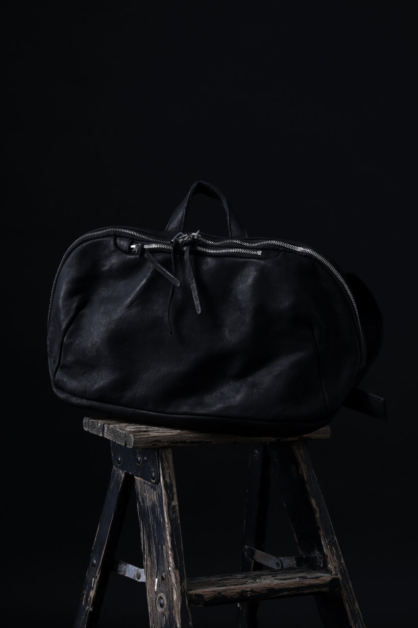 Load image into Gallery viewer, ISAMU KATAYAMA BACKLASH CROSS BODY BAG / DOUBLE-SHOULDER OBJECT DYED (BLACK)
