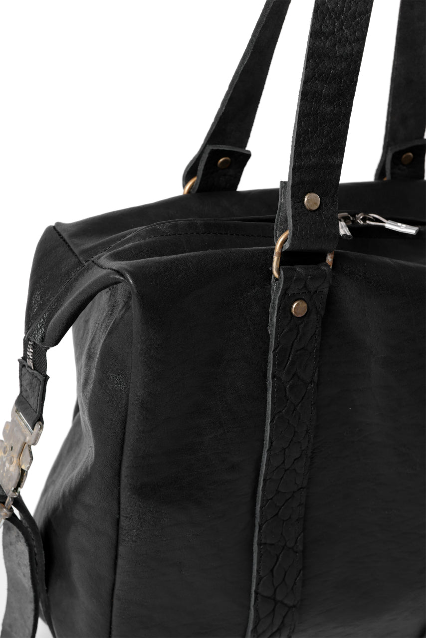 画像をギャラリービューアに読み込む, ierib Buckle Dr-Bag / FVT Oiled Horse (BLACK)