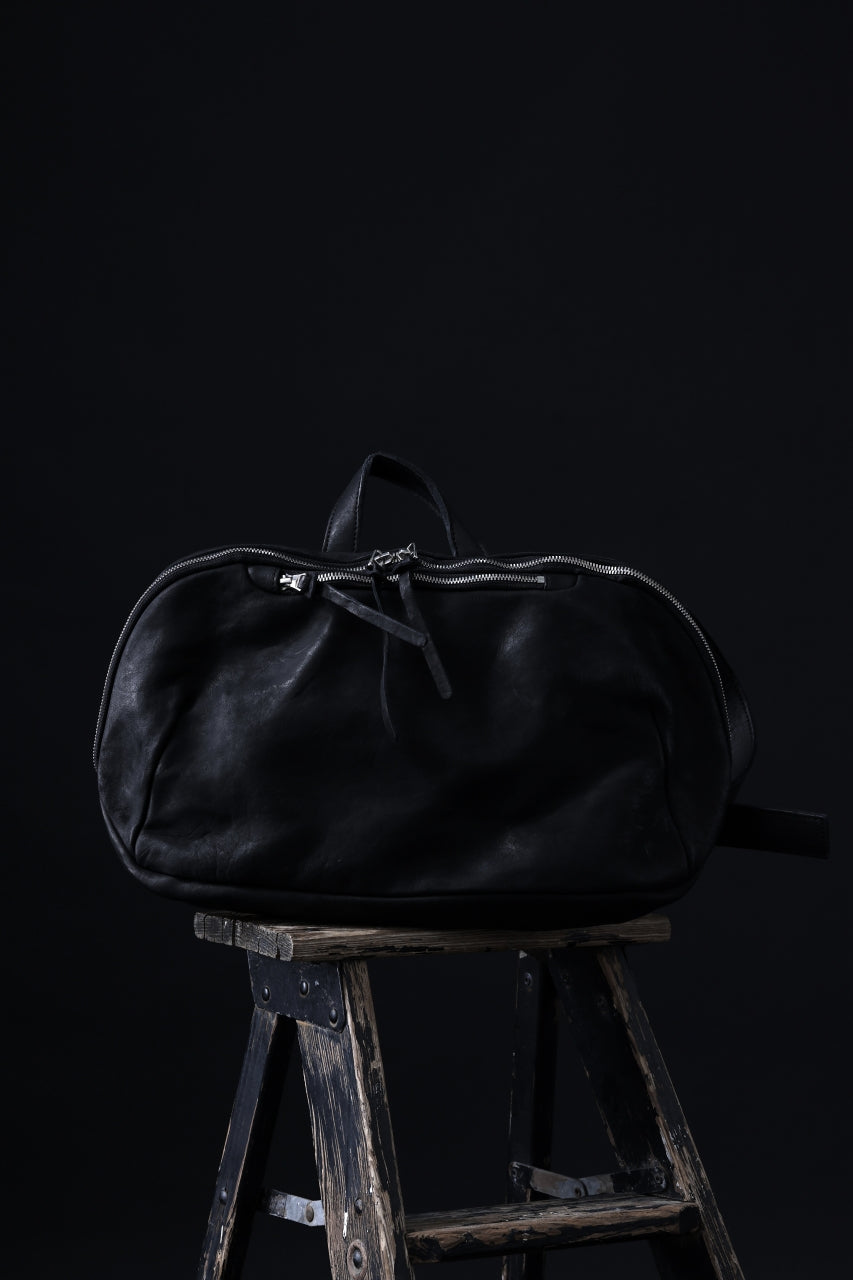 Load image into Gallery viewer, ISAMU KATAYAMA BACKLASH CROSS BODY BAG / DOUBLE-SHOULDER OBJECT DYED (BLACK)