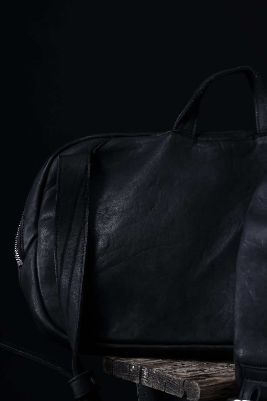 Load image into Gallery viewer, ISAMU KATAYAMA BACKLASH CROSS BODY BAG / DOUBLE-SHOULDER OBJECT DYED (BLACK)
