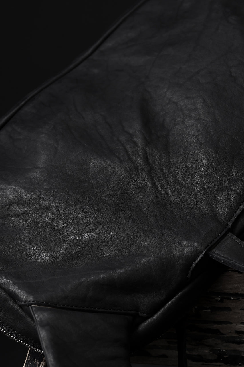 Load image into Gallery viewer, ISAMU KATAYAMA BACKLASH CROSS BODY BAG / DOUBLE-SHOULDER OBJECT DYED (BLACK)
