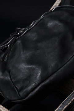 Load image into Gallery viewer, ISAMU KATAYAMA BACKLASH CROSS BODY BAG / DOUBLE-SHOULDER OBJECT DYED (BLACK)