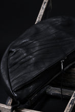 Load image into Gallery viewer, ISAMU KATAYAMA BACKLASH SHOULDER BAG / DOUBLE-SHOULDER OBJECT DYED (BLACK)