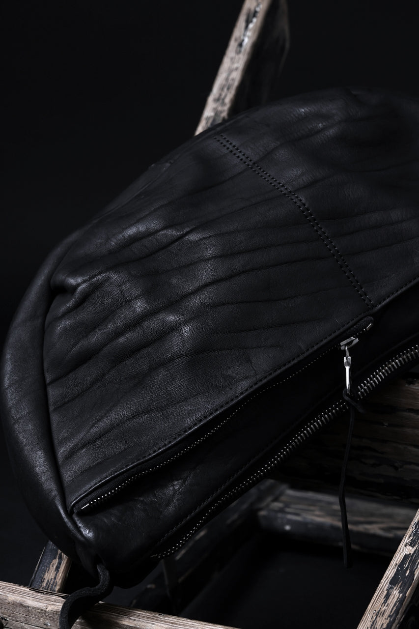 Load image into Gallery viewer, ISAMU KATAYAMA BACKLASH SHOULDER BAG / DOUBLE-SHOULDER OBJECT DYED (BLACK)
