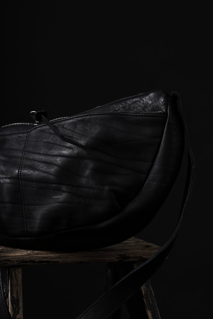 Load image into Gallery viewer, ISAMU KATAYAMA BACKLASH SHOULDER BAG / DOUBLE-SHOULDER OBJECT DYED (BLACK)