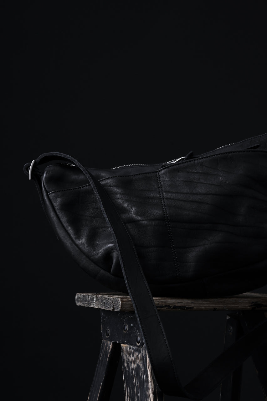 Load image into Gallery viewer, ISAMU KATAYAMA BACKLASH SHOULDER BAG / DOUBLE-SHOULDER OBJECT DYED (BLACK)