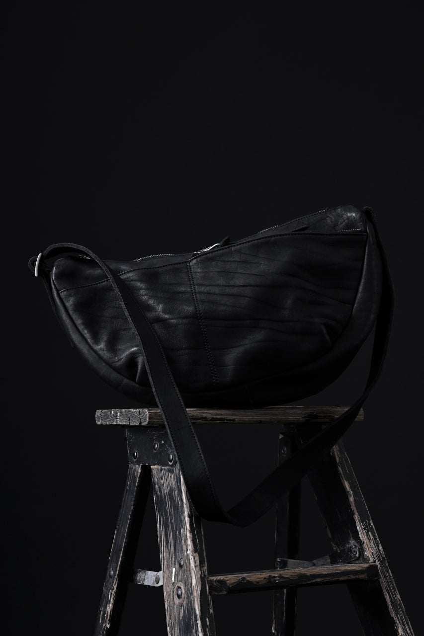 Load image into Gallery viewer, ISAMU KATAYAMA BACKLASH SHOULDER BAG / DOUBLE-SHOULDER OBJECT DYED (BLACK)
