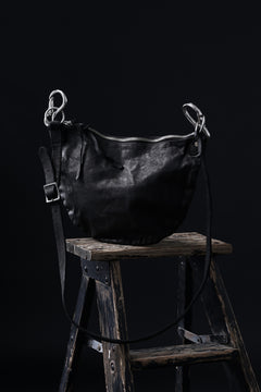 Load image into Gallery viewer, ISAMU KATAYAMA BACKLASH 2WAY BAM FLAP BAG / ITALY SHOULDER OBJECT DYED (BLACK)