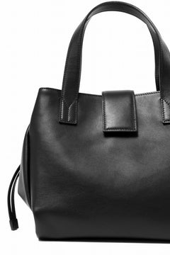 画像をギャラリービューアに読み込む, discord Yohji Yamamoto Gusset Diaphragm Tote Bag (M) / Smooth Cow Leather (BLACK)