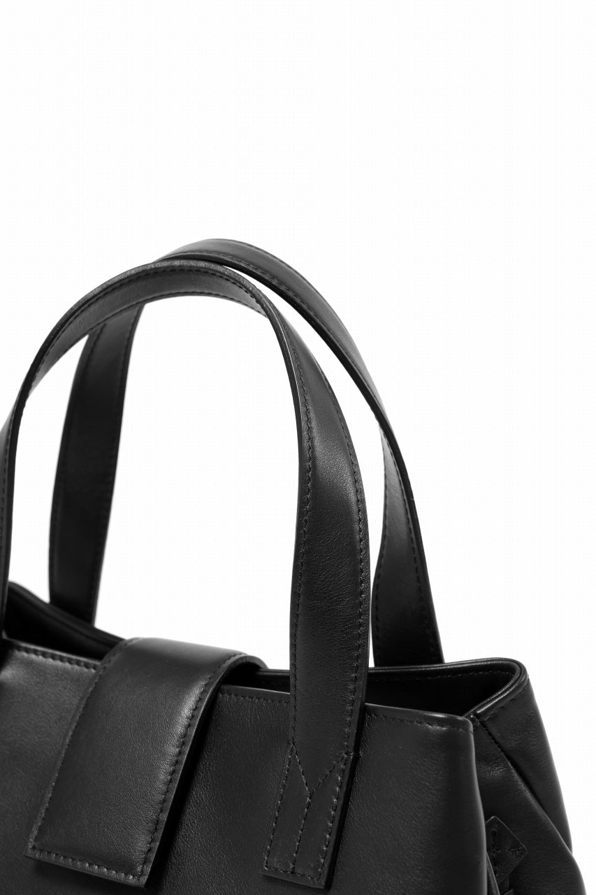 画像をギャラリービューアに読み込む, discord Yohji Yamamoto Gusset Diaphragm Tote Bag (M) / Smooth Cow Leather (BLACK)