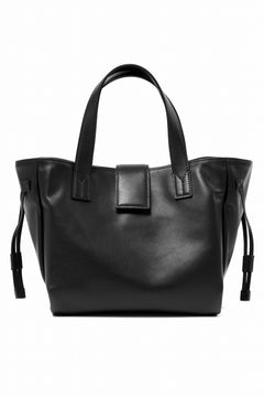 画像をギャラリービューアに読み込む, discord Yohji Yamamoto Gusset Diaphragm Tote Bag (M) / Smooth Cow Leather (BLACK)