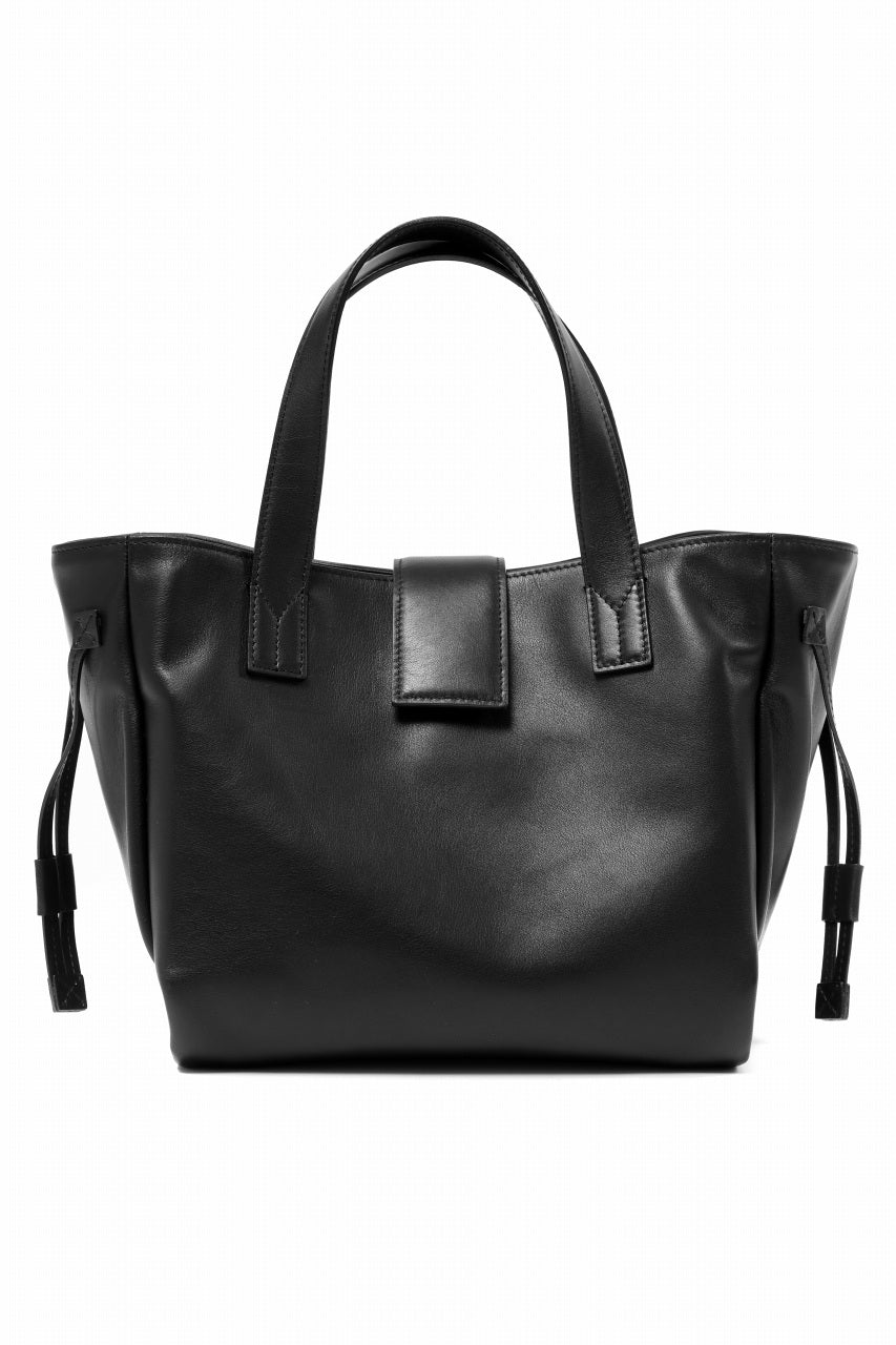 画像をギャラリービューアに読み込む, discord Yohji Yamamoto Gusset Diaphragm Tote Bag (M) / Smooth Cow Leather (BLACK)