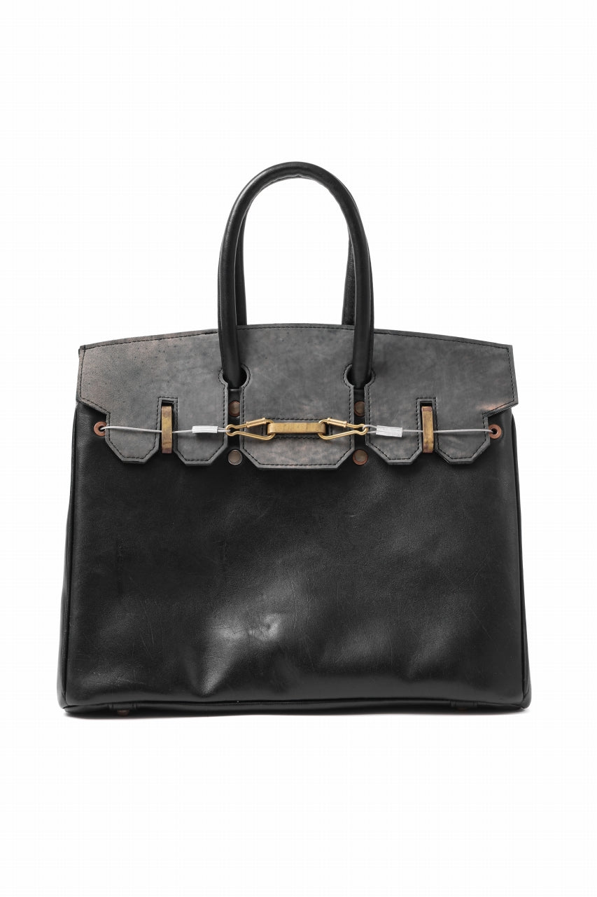 画像をギャラリービューアに読み込む, ierib exclusive Bark Bag #35 / Smooth Horse + Marble Cordovan (BLACK)
