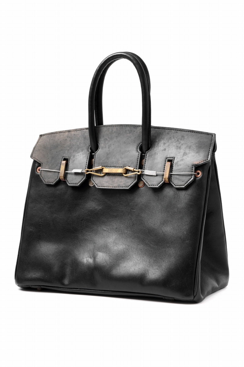 ierib exclusive Bark Bag #35 / Smooth Horse + Marble Cordovan (BLACK)