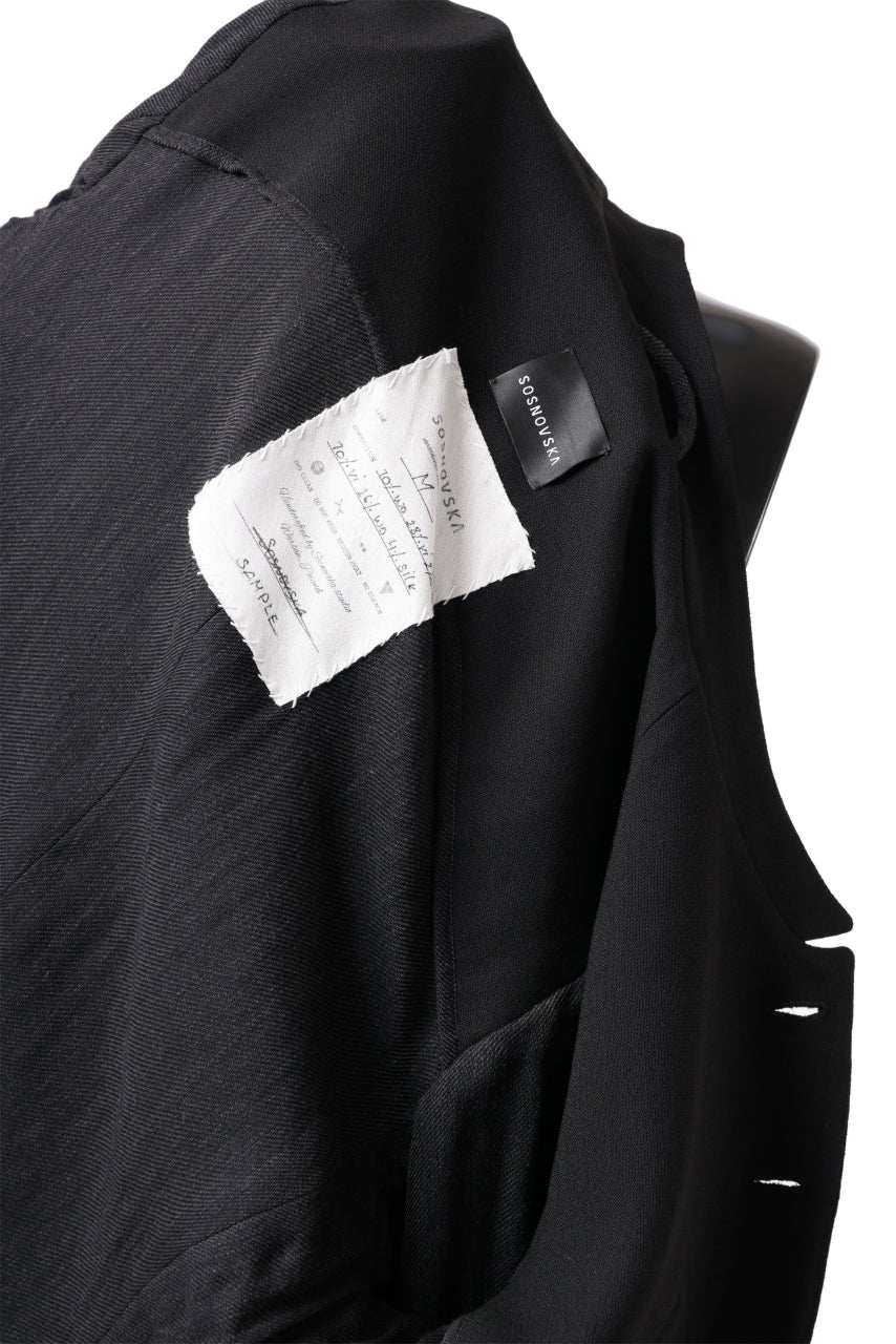 画像をギャラリービューアに読み込む, SOSNOVSKA MINIMAL 6B JACKET (BLACK)