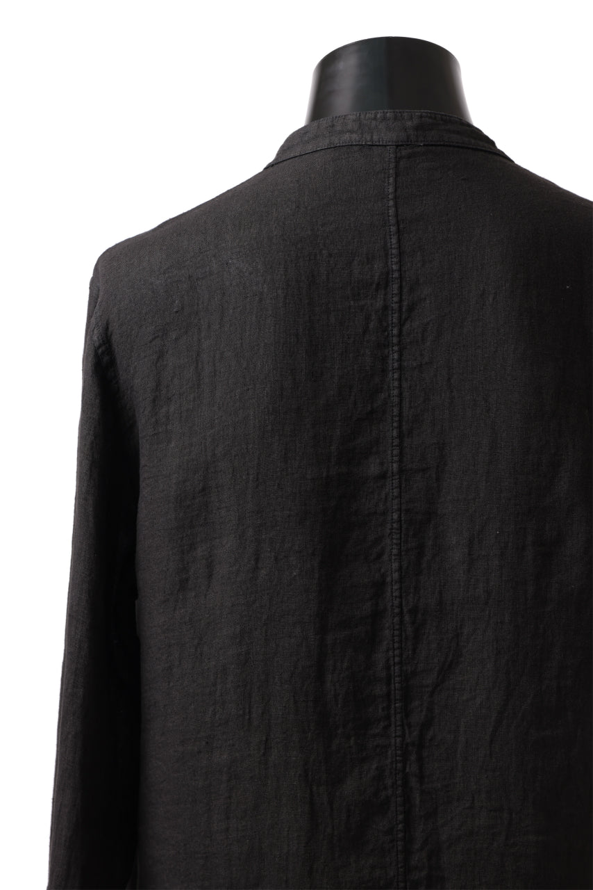 Load image into Gallery viewer, daub PLAIN COLLAR SHIRT / COLD DYED ORGANIC COTTON (GREY)