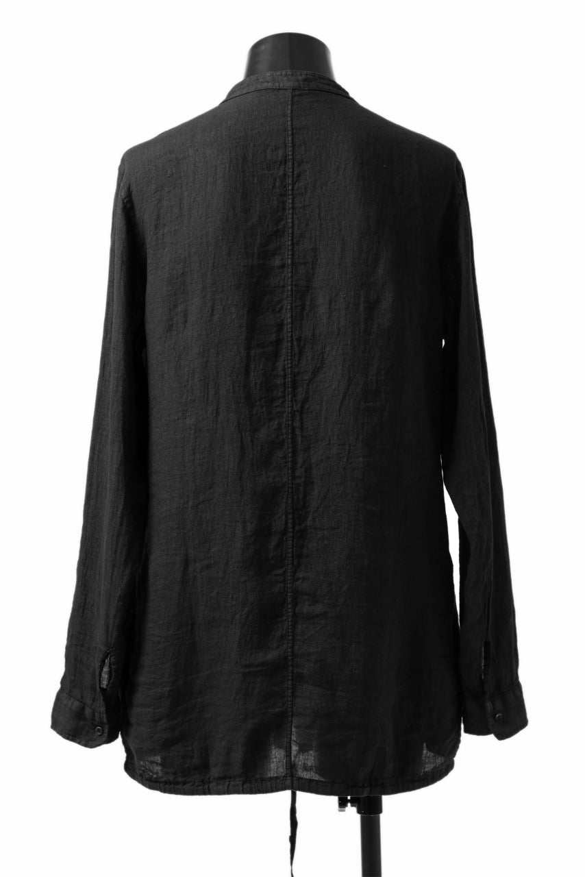 Load image into Gallery viewer, daub PLAIN COLLAR SHIRT / COLD DYED ORGANIC COTTON (GREY)