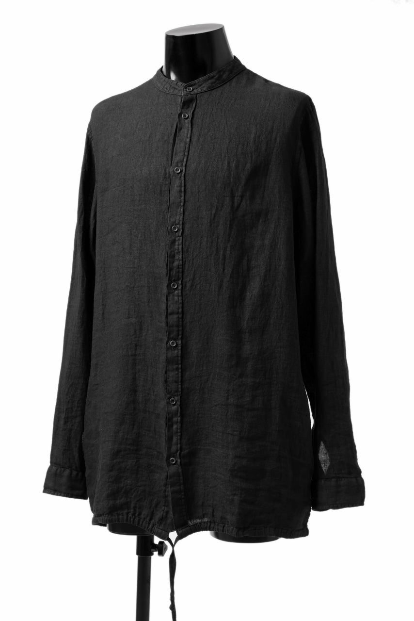 Load image into Gallery viewer, daub PLAIN COLLAR SHIRT / COLD DYED ORGANIC COTTON (GREY)