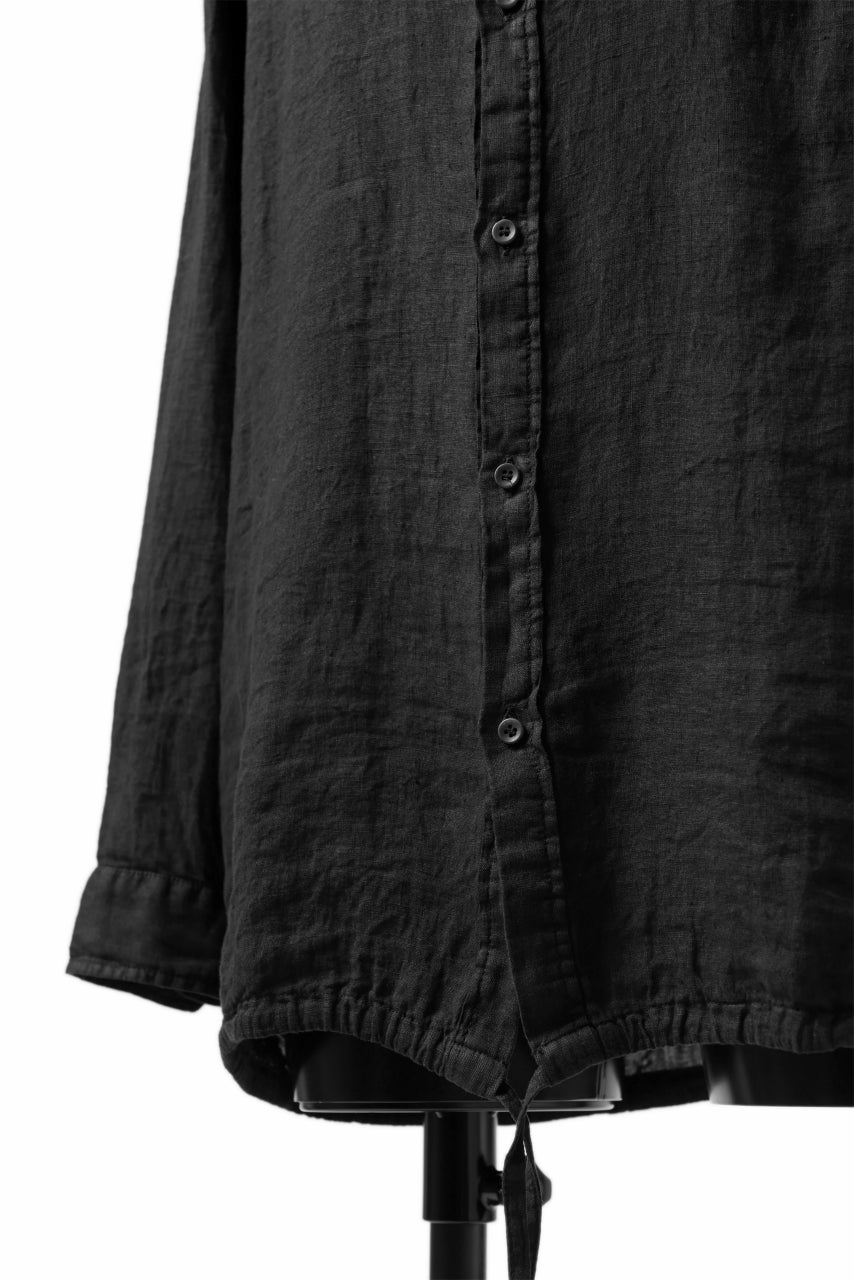 Load image into Gallery viewer, daub PLAIN COLLAR SHIRT / COLD DYED ORGANIC COTTON (GREY)