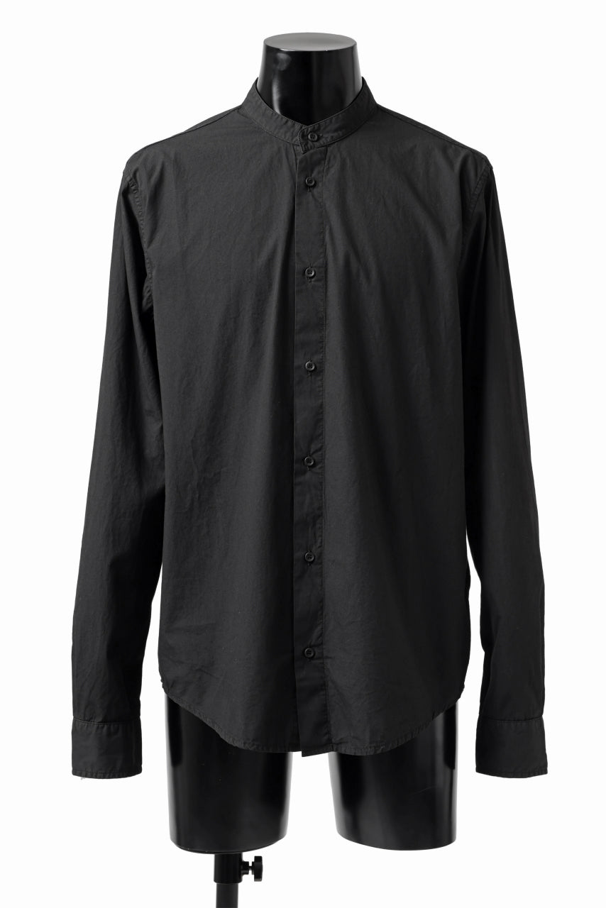 Load image into Gallery viewer, daub LONG SLEEVE SHIRT / DYED COTTON BROAD (BLACK)