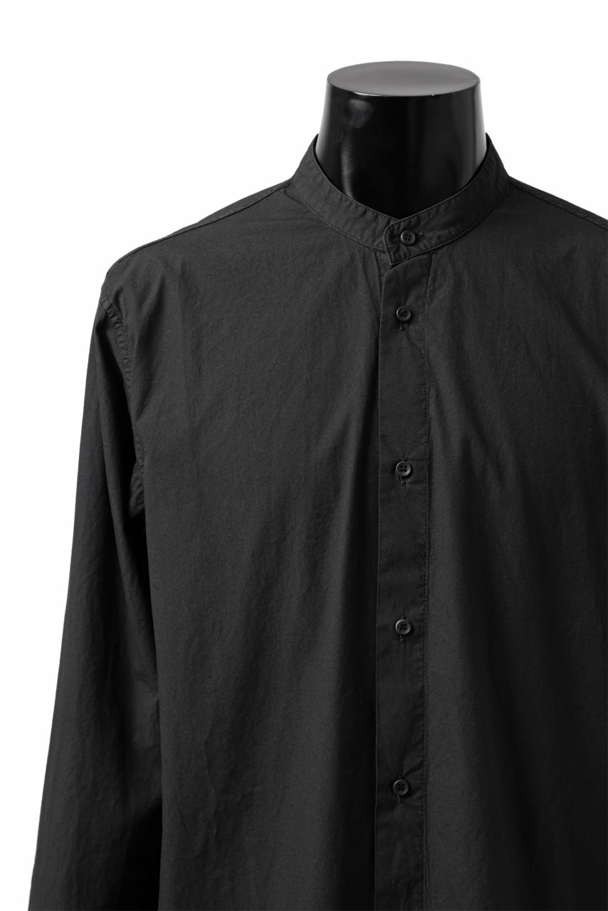 Load image into Gallery viewer, daub LONG SLEEVE SHIRT / DYED COTTON BROAD (BLACK)