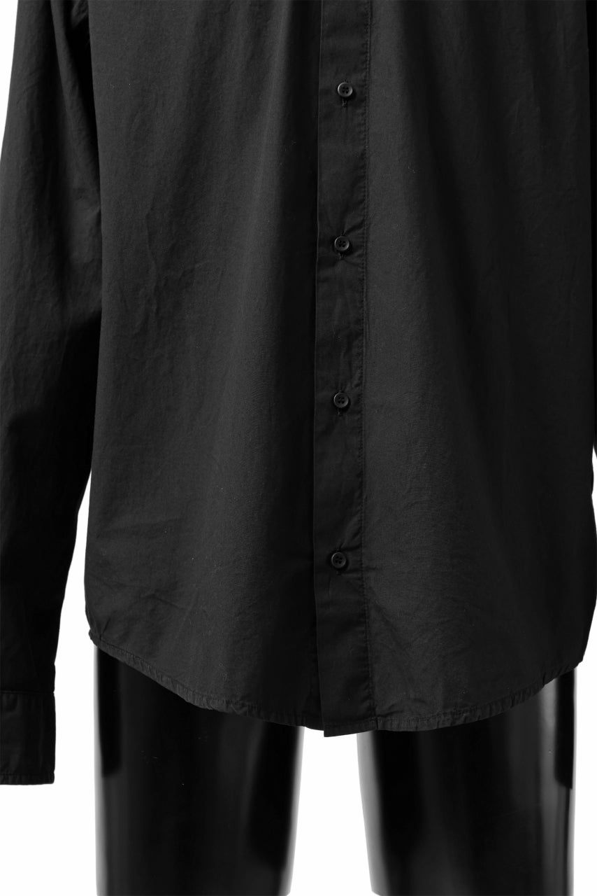 Load image into Gallery viewer, daub LONG SLEEVE SHIRT / DYED COTTON BROAD (BLACK)