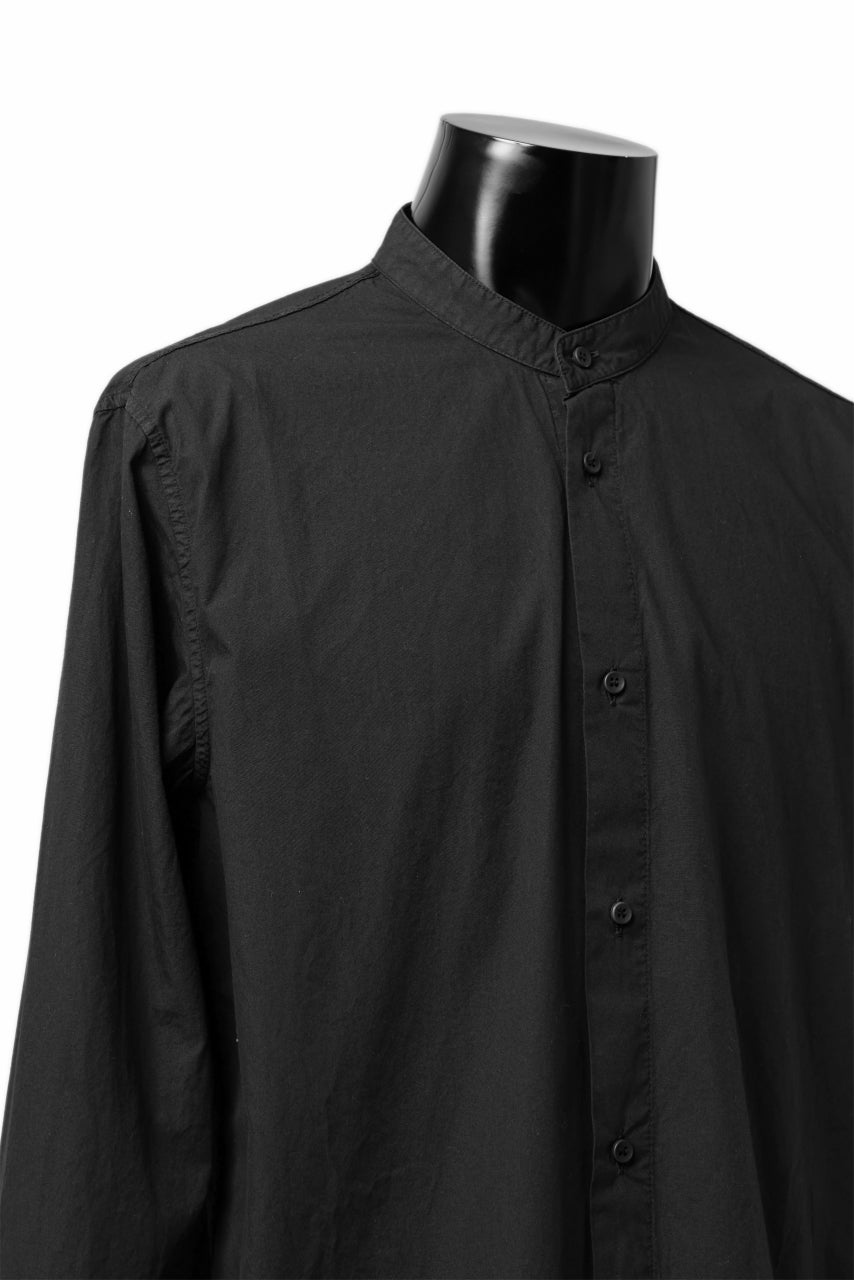 Load image into Gallery viewer, daub LONG SLEEVE SHIRT / DYED COTTON BROAD (BLACK)
