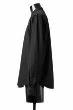 Load image into Gallery viewer, daub LONG SLEEVE SHIRT / DYED COTTON BROAD (BLACK)
