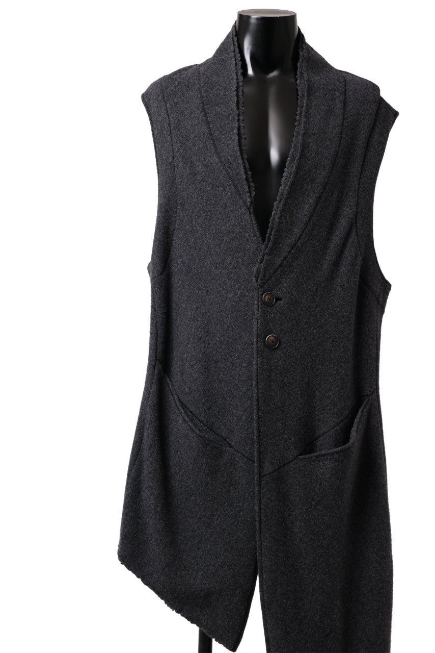 画像をギャラリービューアに読み込む, SOSNOVSKA ASYMMETRICAL WAISTCOAT (GREY)