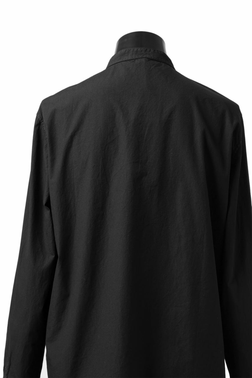 Load image into Gallery viewer, daub LONG SLEEVE SHIRT / DYED COTTON BROAD (BLACK)