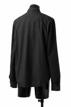 Load image into Gallery viewer, daub LONG SLEEVE SHIRT / DYED COTTON BROAD (BLACK)