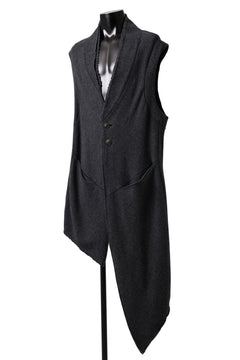 画像をギャラリービューアに読み込む, SOSNOVSKA ASYMMETRICAL WAISTCOAT (GREY)