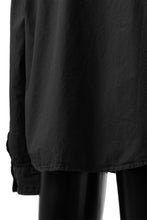 Load image into Gallery viewer, daub LONG SLEEVE SHIRT / DYED COTTON BROAD (BLACK)